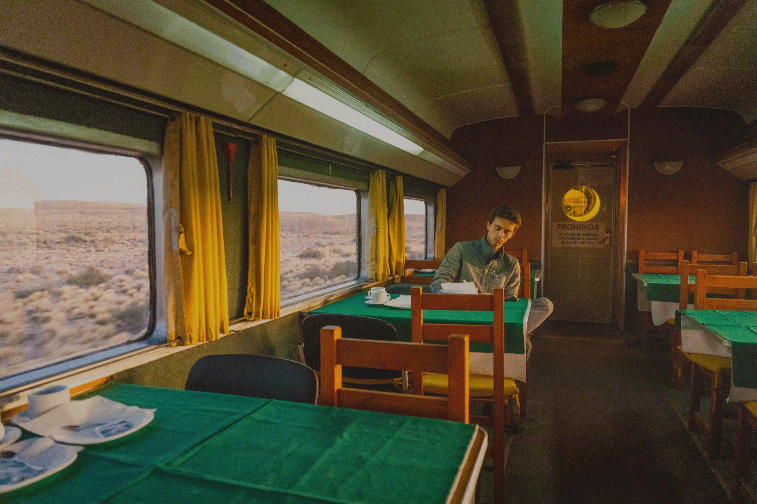 Jordan on a train